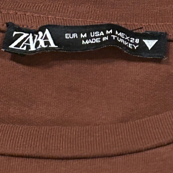 Zara Brown Tshirt - Picture 3 of 3
